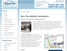 Tablet Screenshot of morethanmobilitynorthampton.co.uk